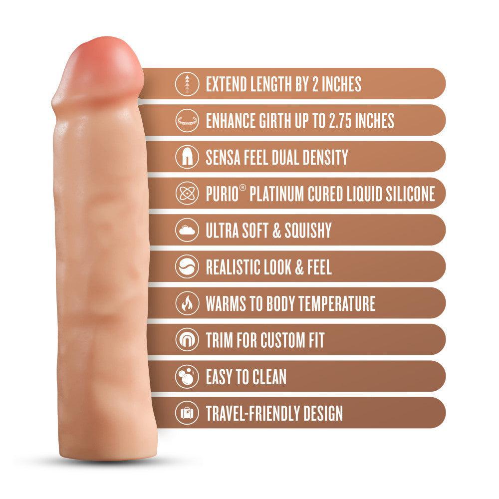 Performance Plus 2" Silicone Penis Xtender Beige