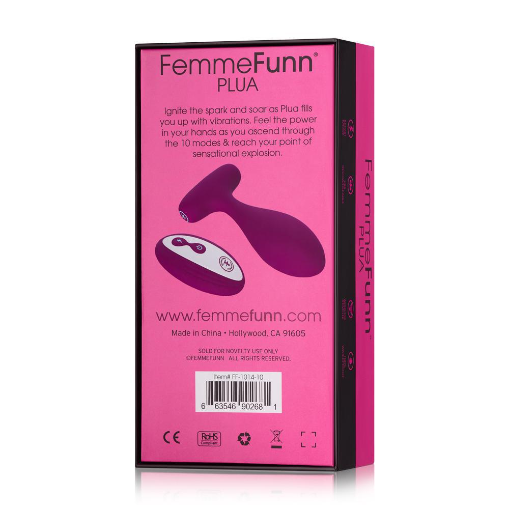 Femmefunn Plua Remote Control Vibe (Dark Fuchsia)