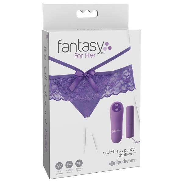 FANTASY FOR HER CROTCHLESS PANTY THRILL - HER PURPLE - Temptations
