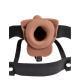 Fetish Fantasy 6" Hollow Rechargeable Strap - On With Balls Tan - Temptations