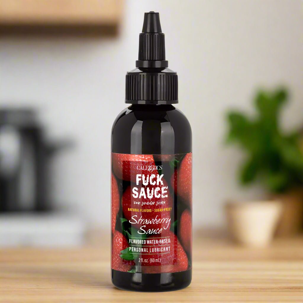 Fuck Sauce Flavored Lubricant Strawberry 2 Oz. - Temptations