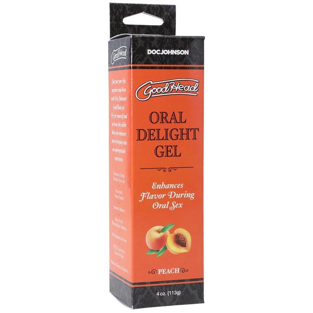 Goodhead Oral Delight Gel Peach 4 oz. - Temptations