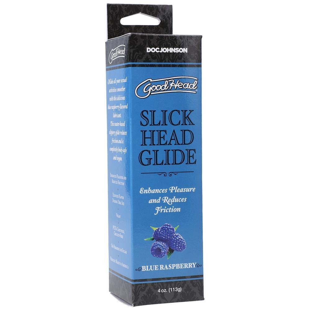 Goodhead Slick Head Glide Blue Raspberry 4 oz - Temptations
