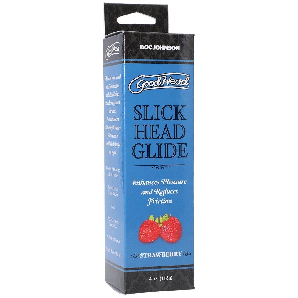 Goodhead Slick Head Glide Strawberry 4 oz - Temptations