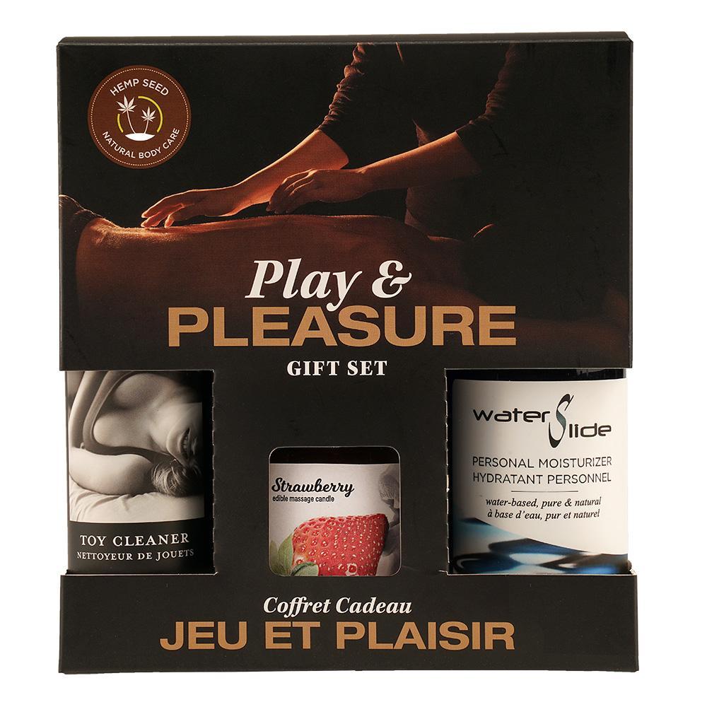 Hemp Seed By Night Play & Pleasure Gift Set Strawberry - Temptations