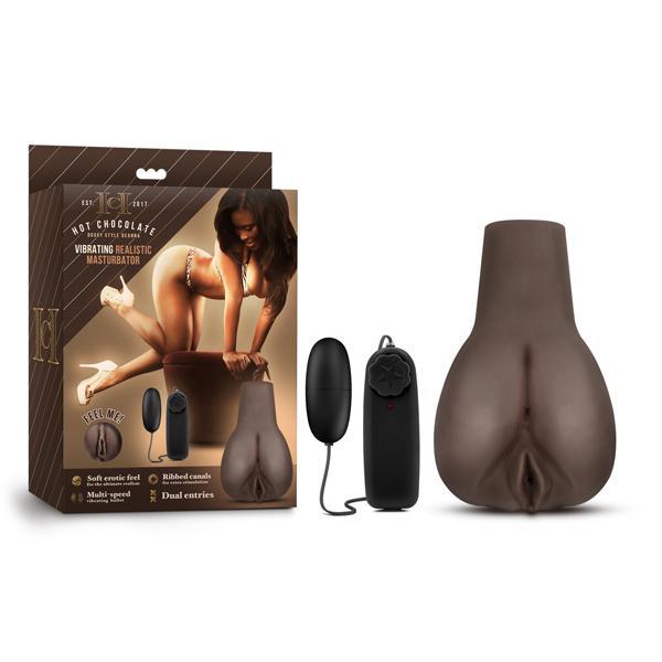 Hot Chocolate Doggy Style Deanna Vibrating Realistic Masturbator Chocolate - Temptations
