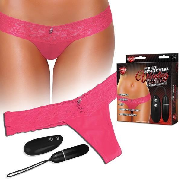 Hustler Wireless Remote Control Vibrating Panties M/L Pink - Temptations