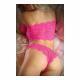 Hypnotized Lace Crop Top & Panty XL - Temptations