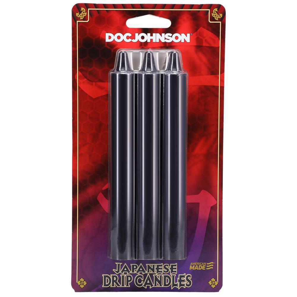 Japanese Drip Candles 3 Pack Black - Temptations