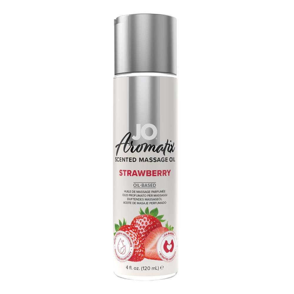 Jo Aromatix Strawberry Massage 4 oz. - Temptations