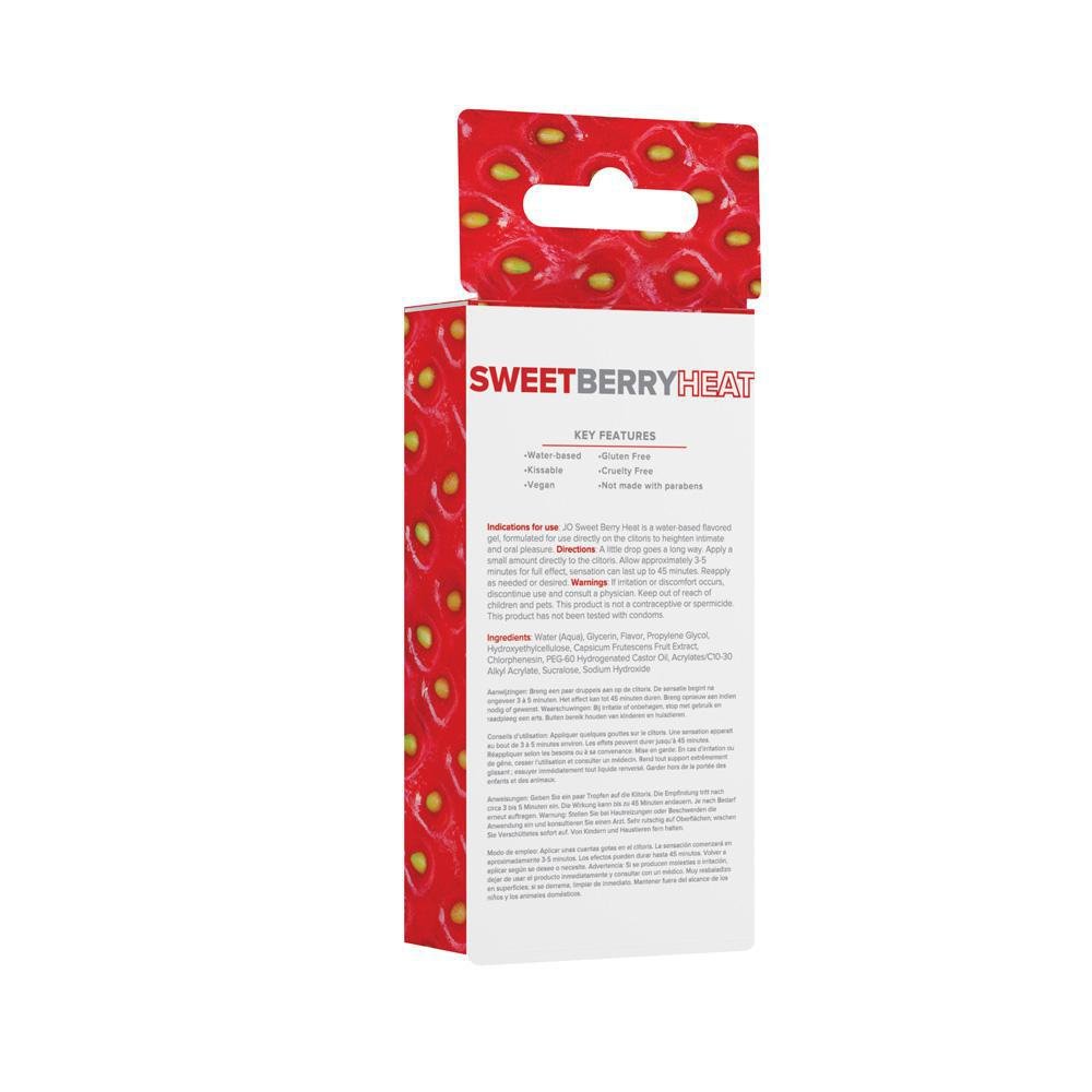 Jo Sweet Berry Heat Flavored Warming Arousal Gel .34 Oz - Temptations