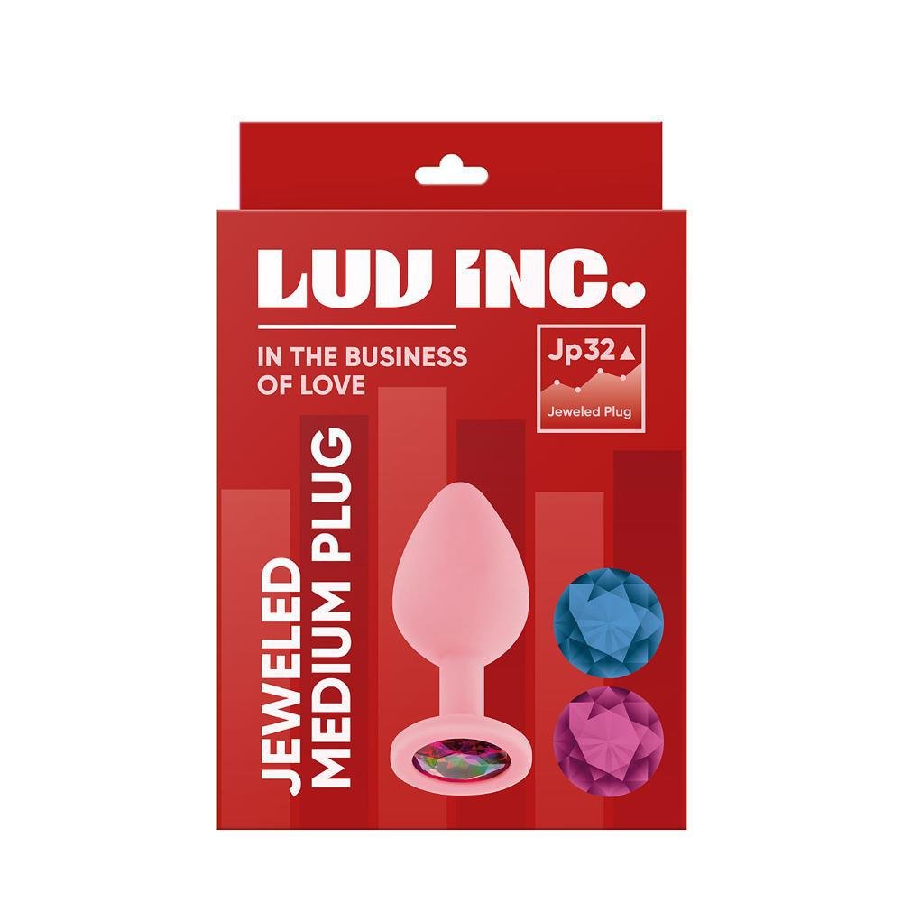 Jp31: Jeweled Small Plug W/ 3 Stones - Temptations