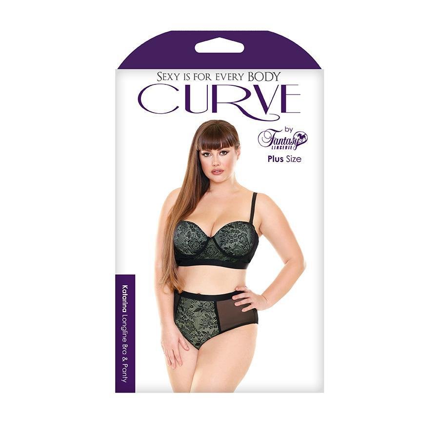 Katarina Longline Bra & Panty Set - 1X/2X Boxed - Temptations