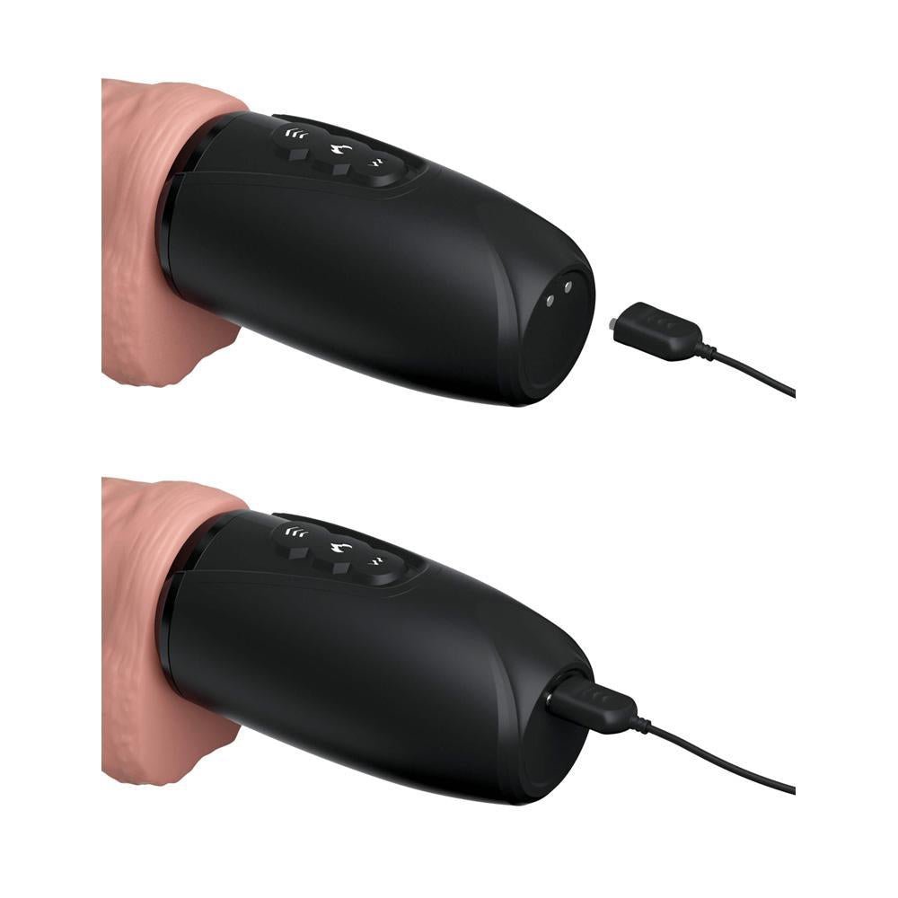 King Cock Plus 6.5" Thrusting Cock With Ballsn - Temptations