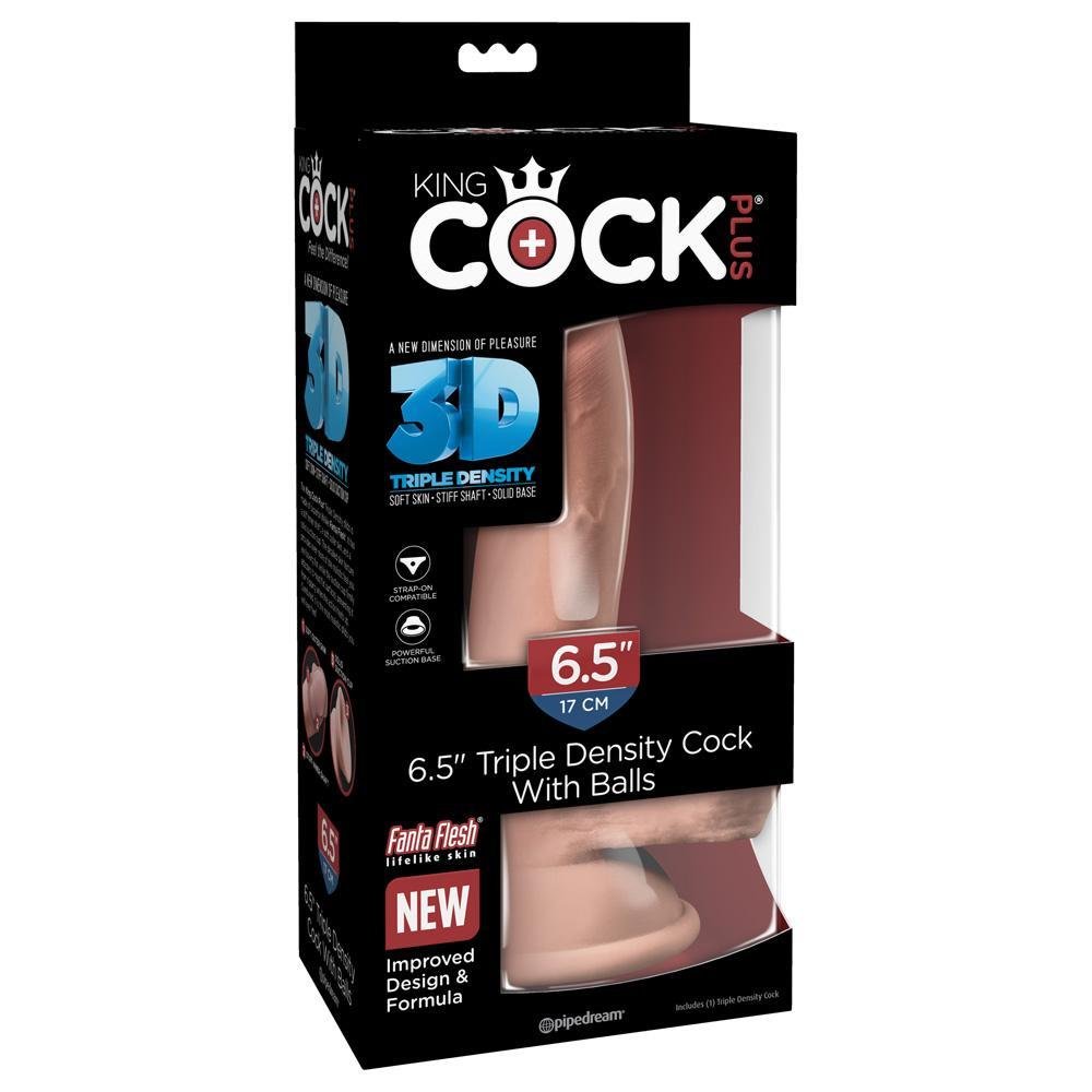 King Cock Plus 6.5" Triple Density Cock With Balls - Temptations