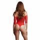 Le Desir Crotchless Rhinestone Teddy Red - Temptations