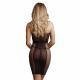 Le Desir Knee - Length Lace And Fishnet Dress Black - Temptations