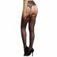 Le Desir Suspender Rhinestone Pantyhose Black - Temptations