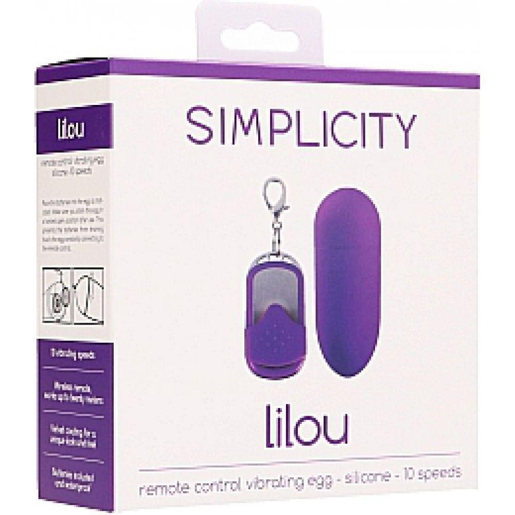 LILOU remote control vibrating egg - Purple - Temptations