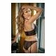 Luna Peek - A - Boo Bra & Gartered Panty M/L - Temptations