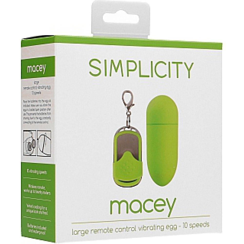 MACEY remote control vibrating egg - Green - Temptations
