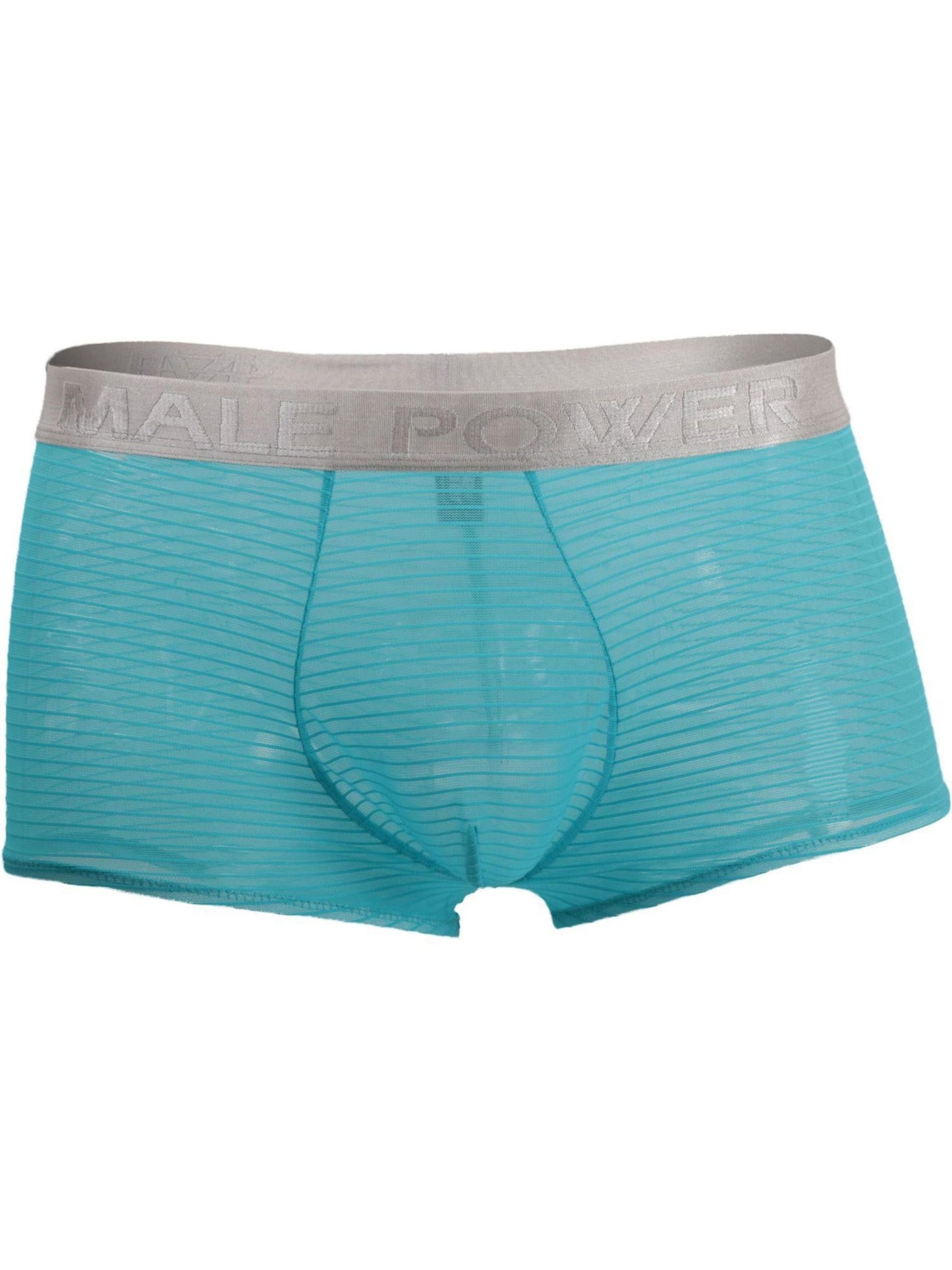 Male Power Mesh Rib Mini Short Seafoam - XL - Temptations