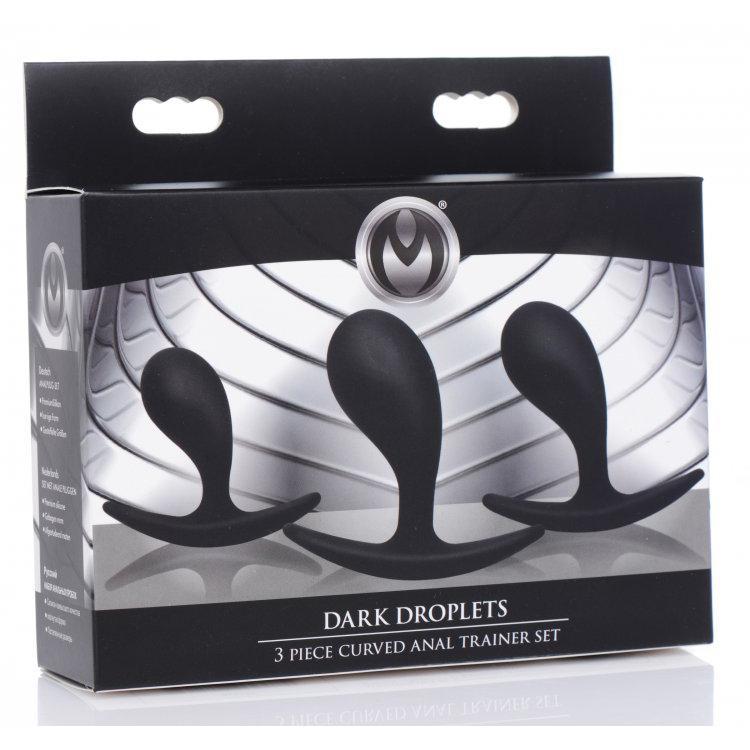 Master Series Dark Droplets 3 Piece Curved Anal Trainer Set - Temptations