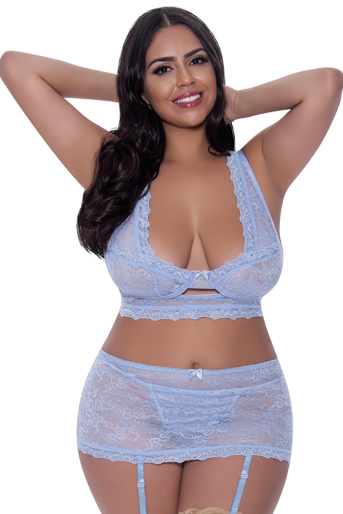 MS Bralette, Skirt & G Periw L - Temptations