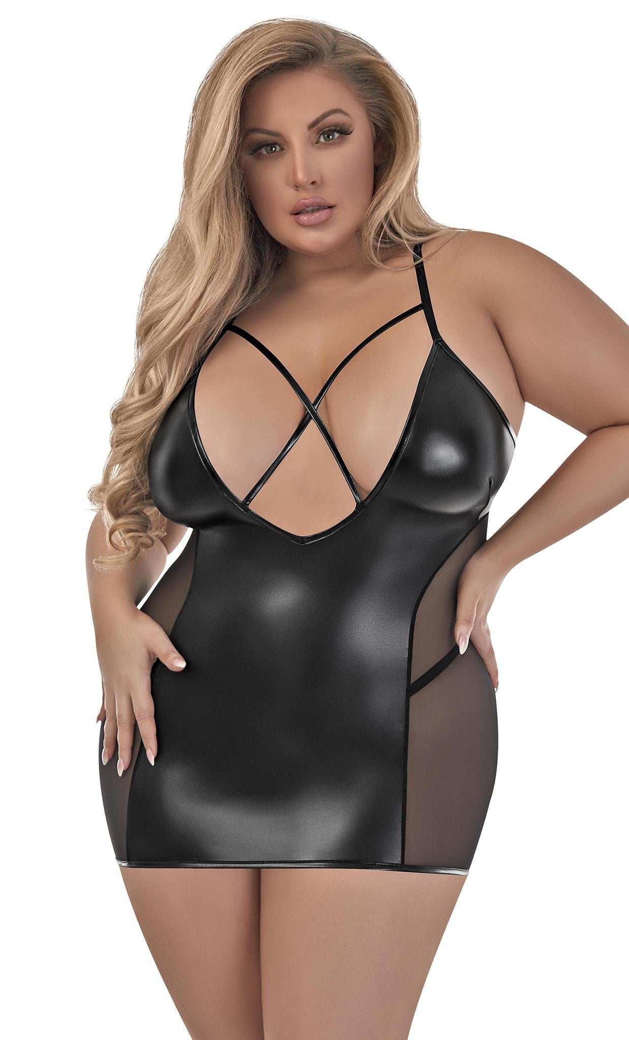 MS Chemise & G - Set Black 2 XL - Temptations