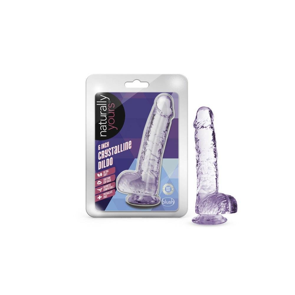 NATURALLY YOURS 6'' CRYSTALLINE DILDO - Temptations