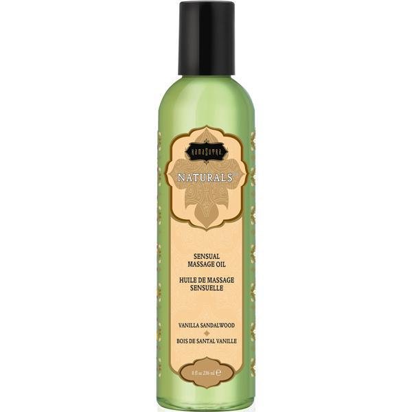 Naturals Massage Oil Vanilla Sandalwood 8 oz. - Temptations