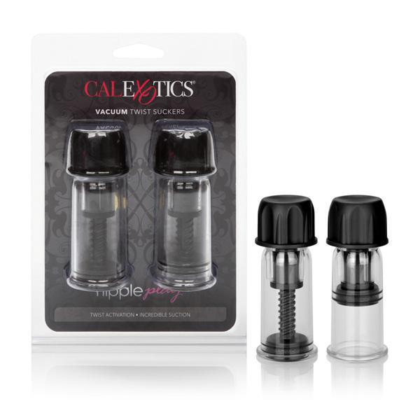 Nipple Play Vacuum Twist Suckers Black - Temptations
