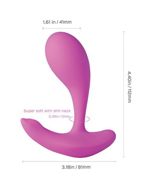 Oly App - Enabled Wearable Clit & G Spot Vibrator - Pale Pink - Temptations