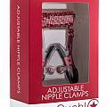Ouch Adjustable Nipple Clamps - Red - Temptations