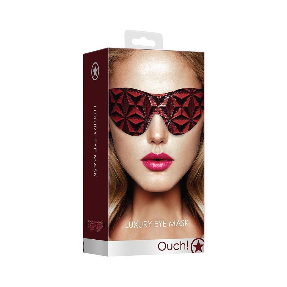 Ouch! Luxury Eye Mask Burgundy - Temptations
