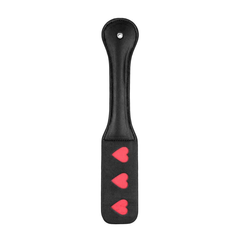 Ouch! Paddle Hearts Black - Temptations