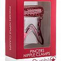Ouch Pincers Nipple Clamps - Red - Temptations