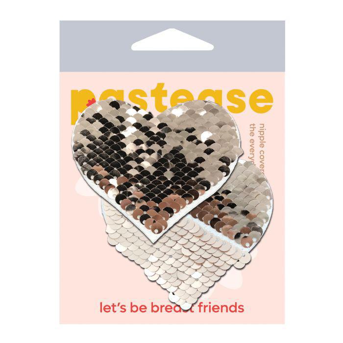 Pastease Color Changing Flip Sequins Heart - Rose Gold O/S - Temptations
