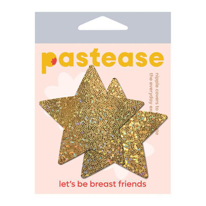 Pastease Glitter Star - Gold O/S - Temptations