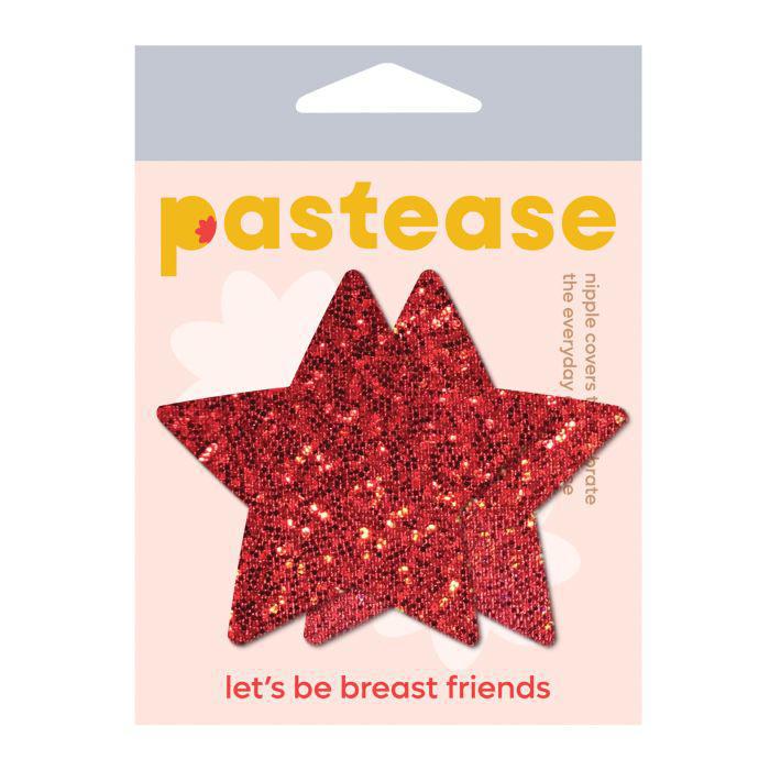 Pastease Glitter Star - Red O/S - Temptations