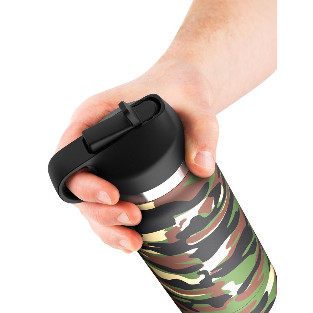 Pdx Plus Fap Flask Happy Camper Discreet Stroker Camo Frosted - Temptations