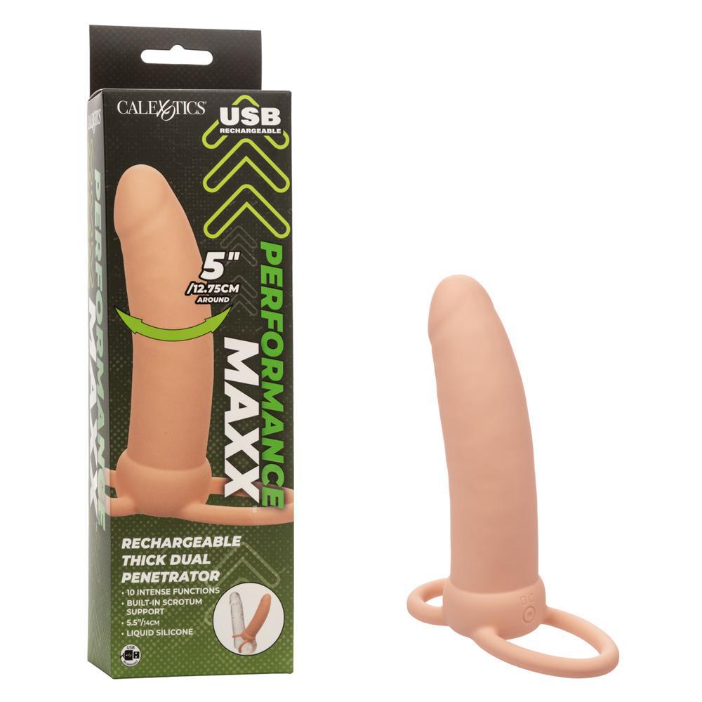 Performance Maxx Rechargeable Thick Dual Penetrator Ivory - Temptations