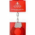 Pleasure Handcuffs Furry - Red - Temptations