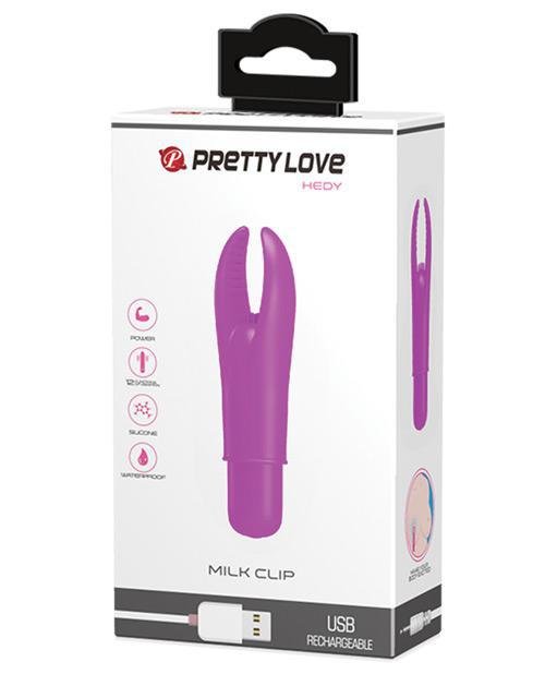 Pretty Love Hedy Milk Clip Vibrator - 12 Function Fuchsia - Temptations