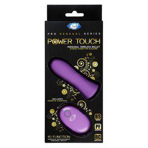 PRO SENSUAL POWER TOUCH BULLET W/ REMOTE CONTROL PURPLE - Temptations