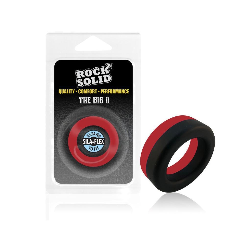 Rock Solid Big O Ring Black/ Red - Temptations