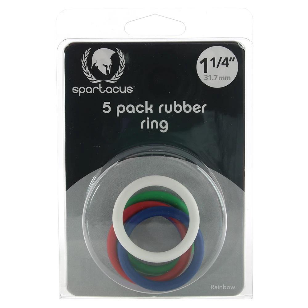 Rubber C - Rings 1.25" - Rainbow - Temptations