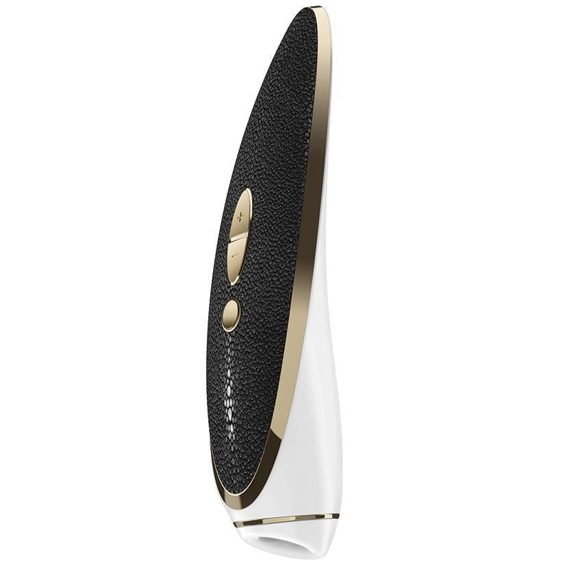 Satisfyer Luxury Haute Couture - Gold & Black Leather - Temptations