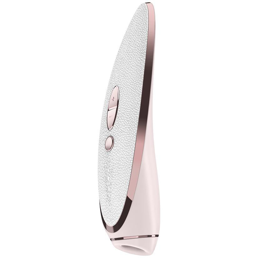Satisfyer Luxury Prêt - À Porter - Rose Gold & White Leather - Temptations