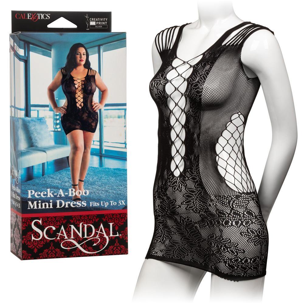 Scandal Plus Size Peek - A - Boo Mini Dress - Temptations